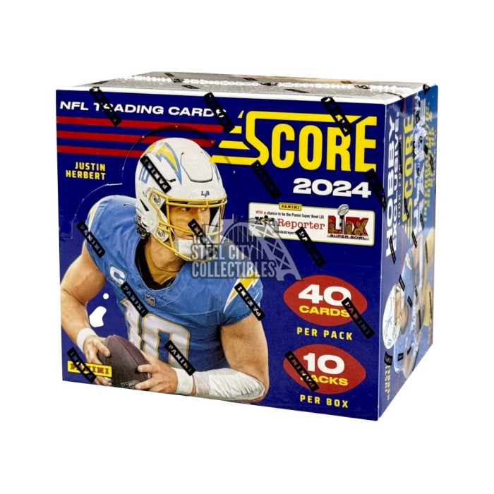 2024 Panini Score Football Hobby Box Steel City Collectibles