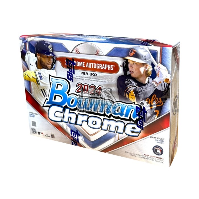 2024 Bowman Chrome Baseball HTA Choice Box | Steel City Collectibles