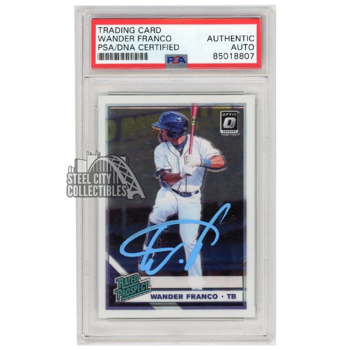 Wander Franco Rays Signed Autographed 2019 Bowman Draft #BD-93 PSA/DNA 10 -  USA Sports Marketing