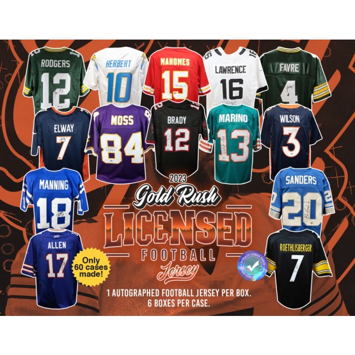 2021 Gold Rush Autographed Football Jersey Edition Series 5 Box
