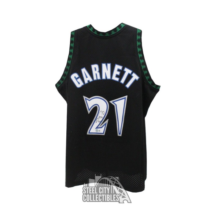 Kevin Garnett Signed Minnesota Timberwolves Jersey Mitchell & Ness