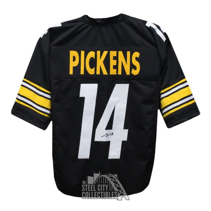 George Pickens Autographed Pittsburgh Custom Black Football Jersey - JSA
