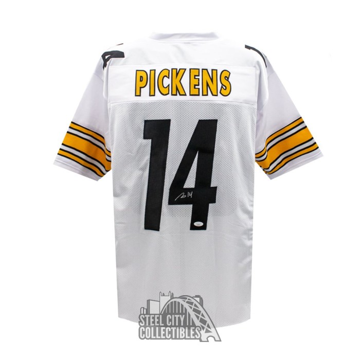 George Pickens Autographed Pittsburgh Custom Black Color Rush Football  Jersey - JSA