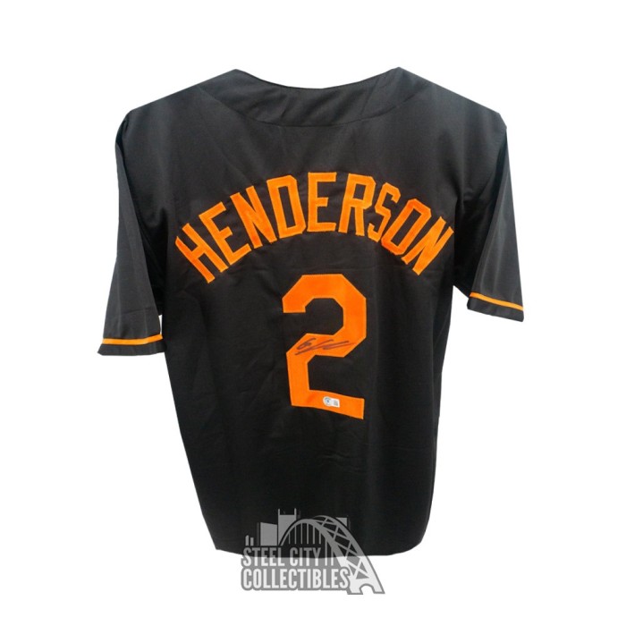 Gunnar Henderson Autographed Baltimore Custom Orange Baseball Jersey - BAS