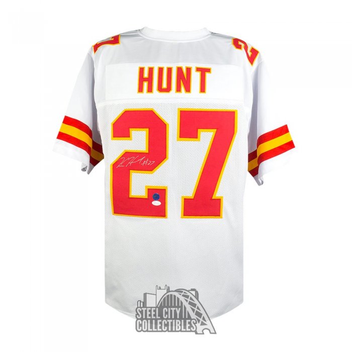 Kareem Hunt Autographed Framed KC Chiefs Jersey - The Stadium Studio