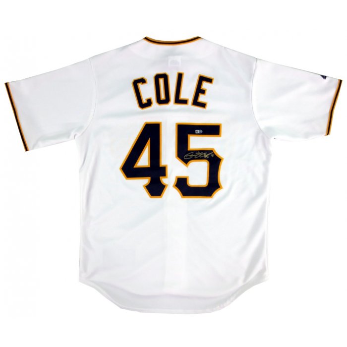 Gerrit Cole Pittsburgh Pirates Majestic MLB Youth Alternate Black Name &  Number T-Shirt