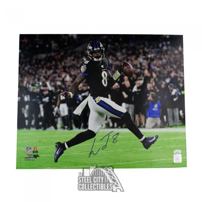 Lamar Jackson Autographed Baltimore Ravens 16x20 - JSA COA | Steel City ...