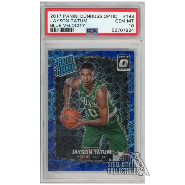 PSA 2024 10 Jayson Tatum 2017 Donruss Optic The Rookies Card Gem Mint