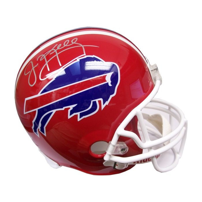 Jim Kelly Autographed Buffalo Bill Full-Size Football Helmet BAS 5  Inscriptions