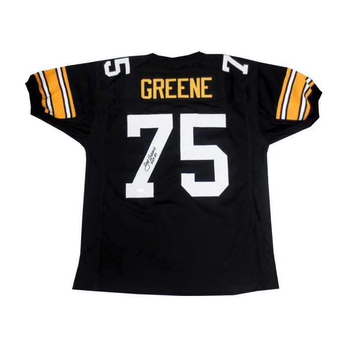 Steelers Joe Greene #75 Men's Mitchell & Ness Authentic Home Jersey - L