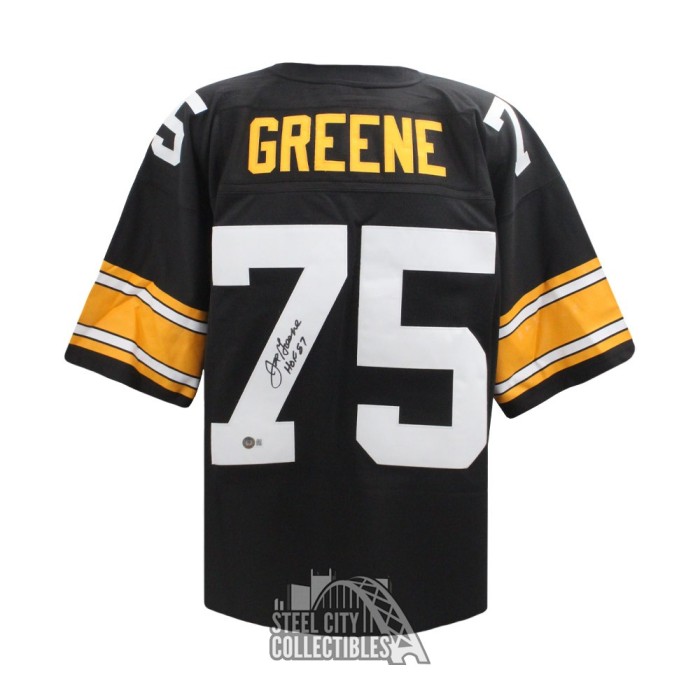 Joe Greene Autographed Pittsburgh HOF 87 Mitchell & Ness Football