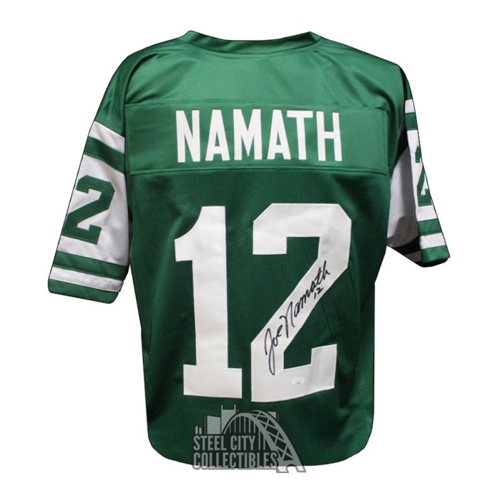 Joe Namath Autographed Signed Framed New York Jets Jersey JSA 