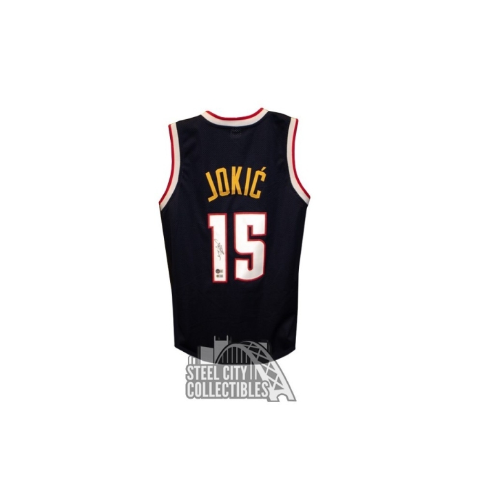 Nikola Jokic Autographed Denver Custom White Basketball Jersey