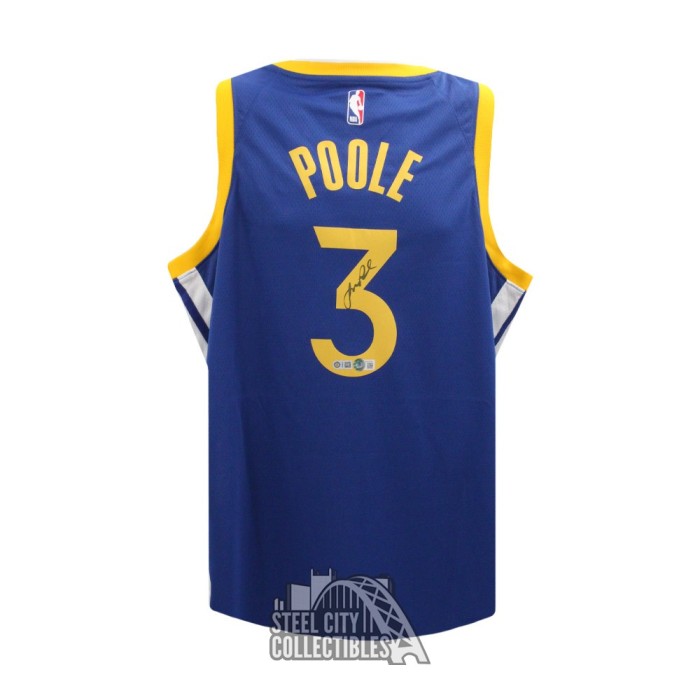 Jordan Poole Signed Jersey PSA COA Golden State Warriors Finals Autographed