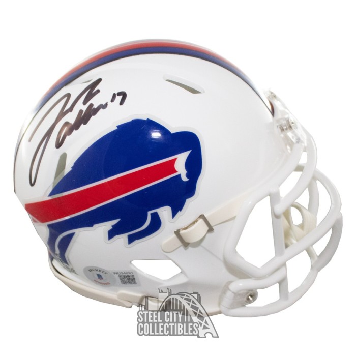 Josh Allen Autographed Buffalo Bills Mini Speed Football Helmet - BAS ...