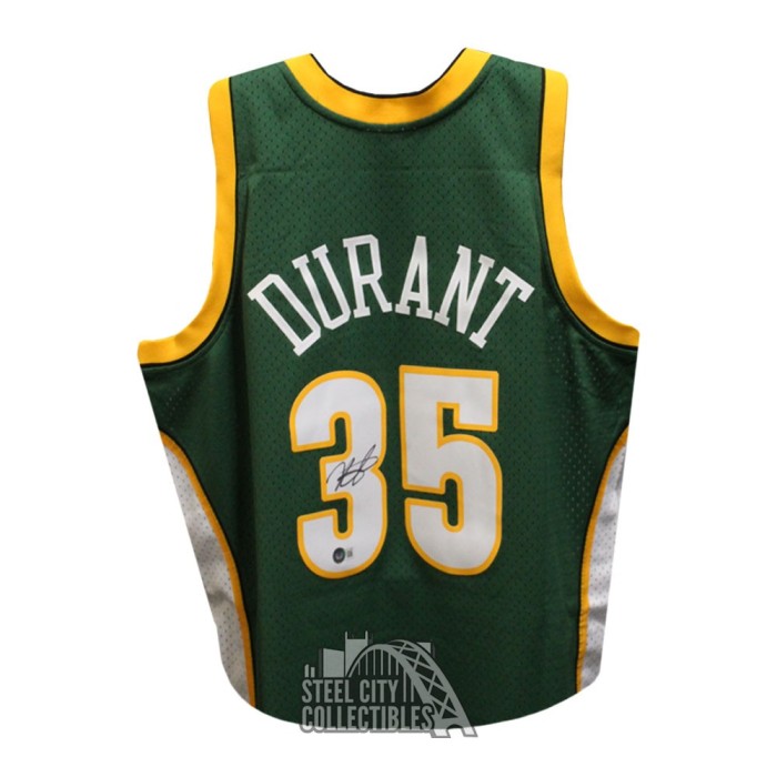 Kevin Durant Autographed Brooklyn White Authentic Basketball Jersey - BAS