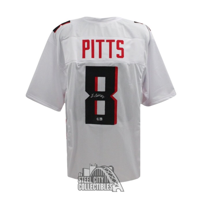 Kyle Pitts Autographed Atlanta Custom Black Football Jersey - BAS