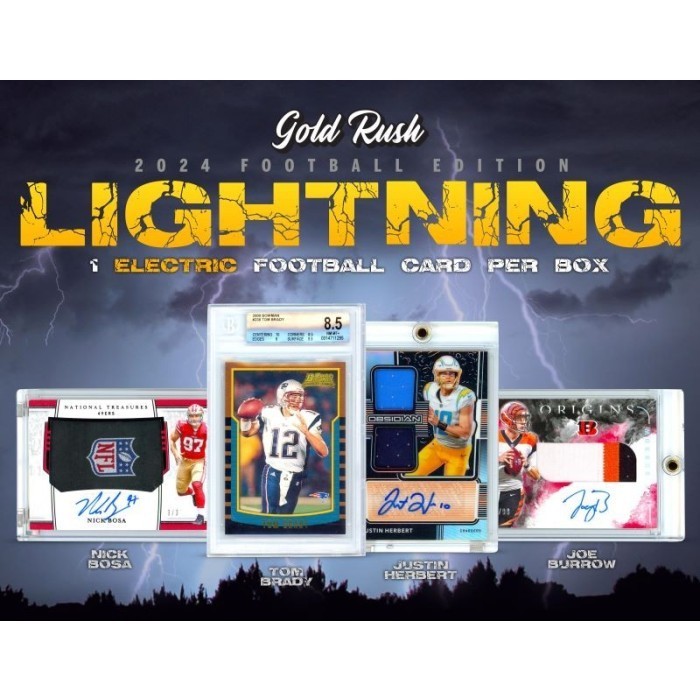 2024 Gold Rush Lightning Football 10Box Case Random Division Group Break 2 Brett Steel