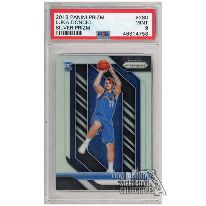 Luka Doncic 2018-19 Panini Prizm Silver Prizm Rookie Card #280 PSA