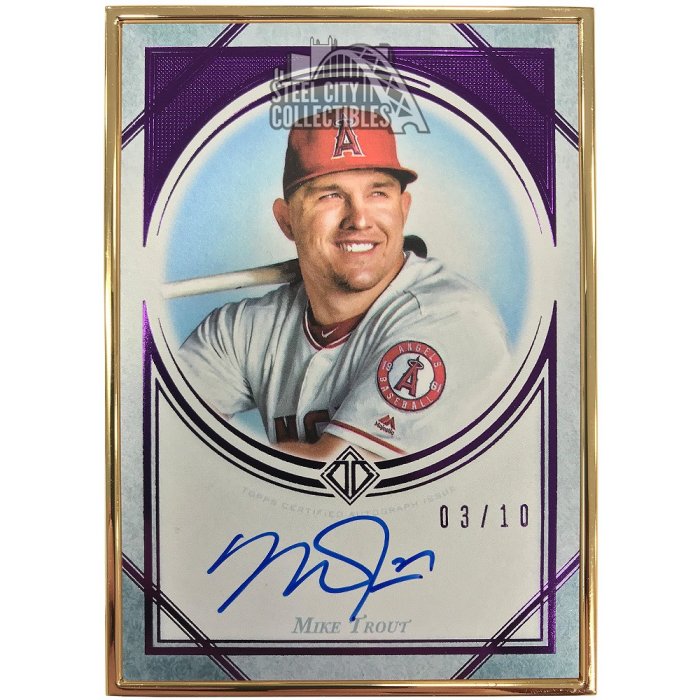 Mike Trout 2019 Topps Transcendent VIP Party Autographed Card 10/15 (MTA-6)