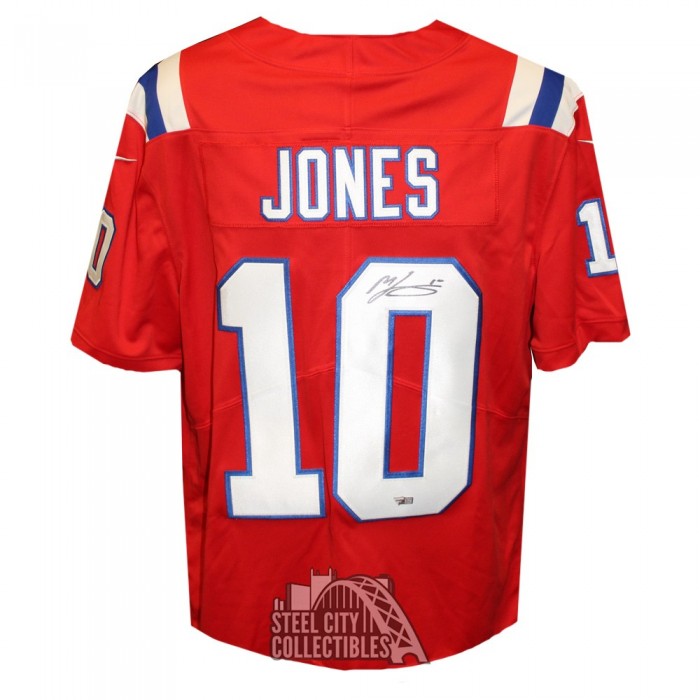 Mac Jones Autographed New England Patriots Nike White Football Jersey -  Fanatics