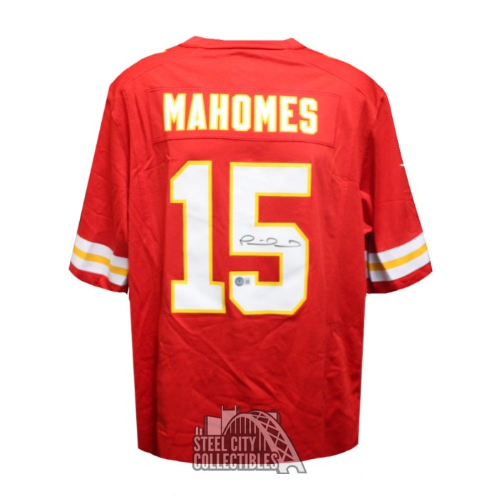 Patrick Mahomes Autographed Kansas City Gray Replica Football Jersey - BAS