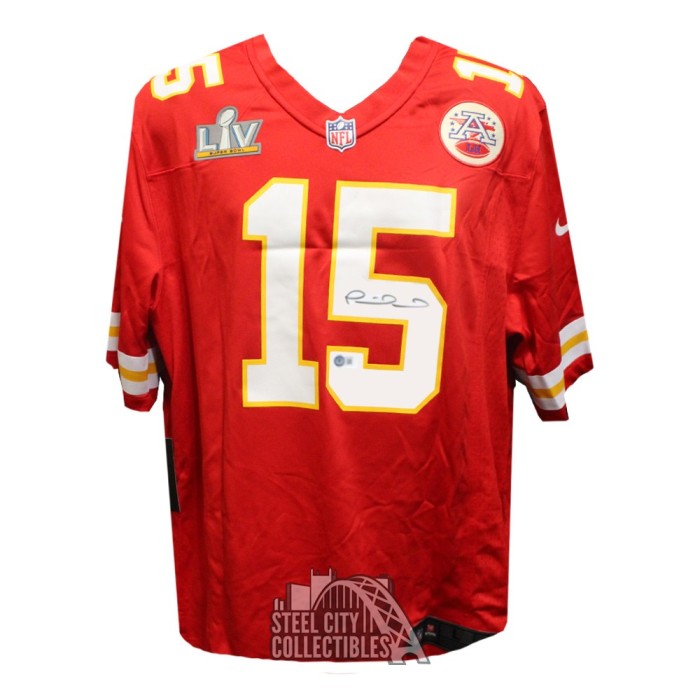 Patrick Mahomes Autographed Kansas City Gray Replica Football Jersey - BAS