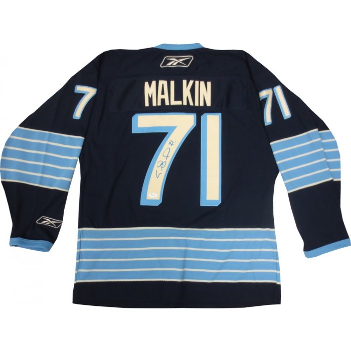 Women's Pittsburgh Penguins Evgeni Malkin #71 Navy Blue Winter
