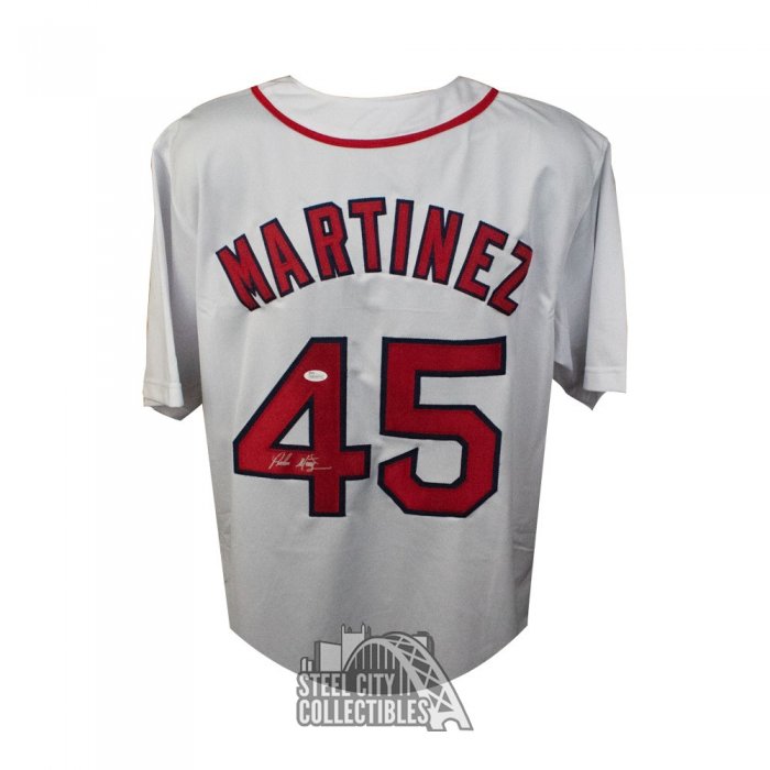 Autographed/Signed Pedro Martinez Boston White Baseball Jersey JSA COA –  Super Sports Center