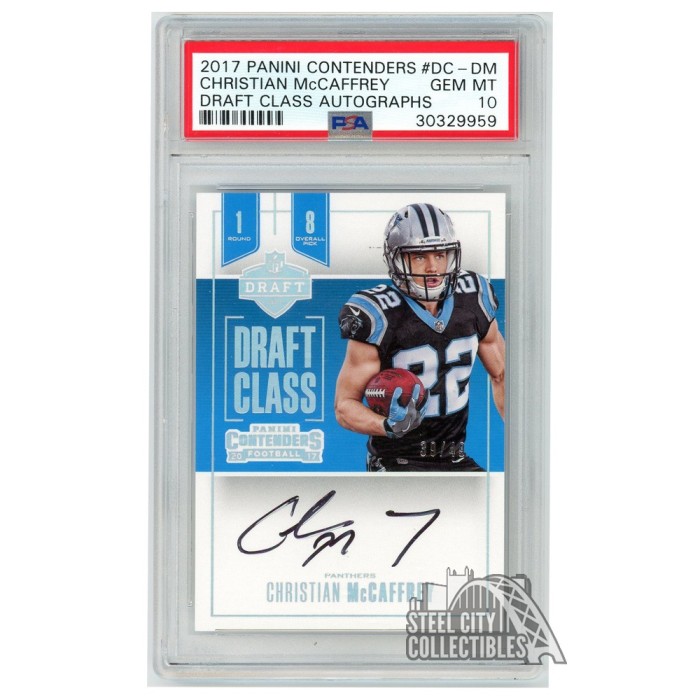 Christian McCaffrey Memorabilia, Christian McCaffrey Collectibles, Verified  Signed Christian McCaffrey Photos