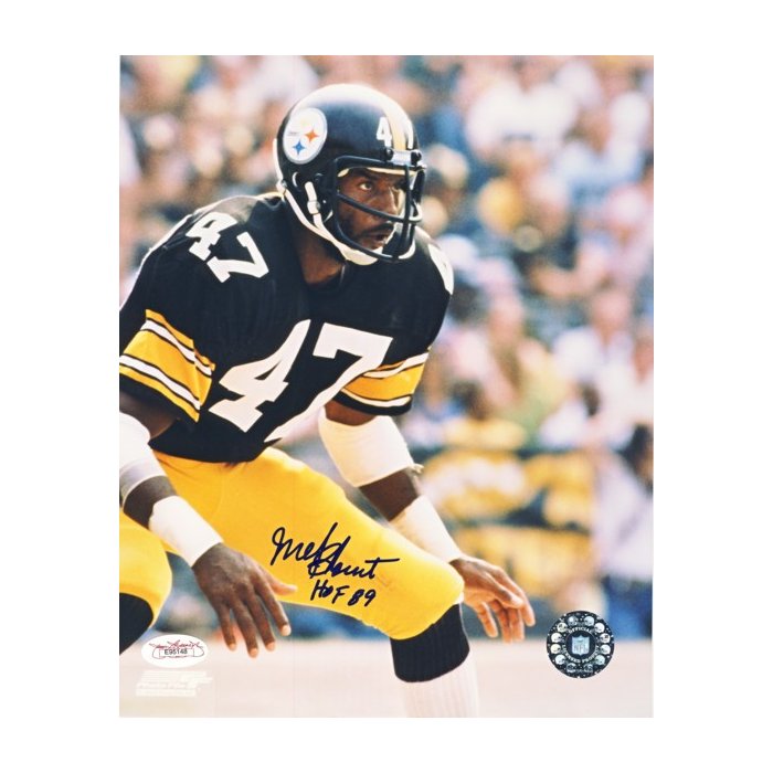 Pittsburgh Steelers #47 Mel Blount 'Hall of Famer Action' Signed 8x10 Photo