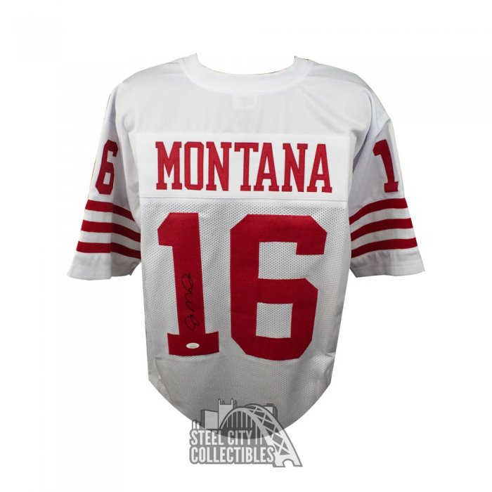 Joe Montana Autographed San Francisco Custom White Football Jersey ...