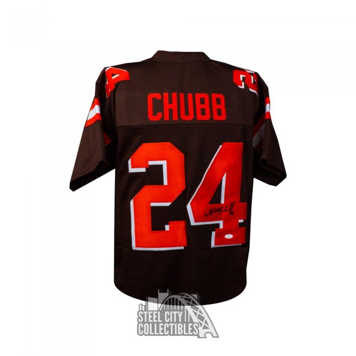 Nick Chubb Cleveland Browns Autographed Signed Color Rush Jersey - JSA  Authentic