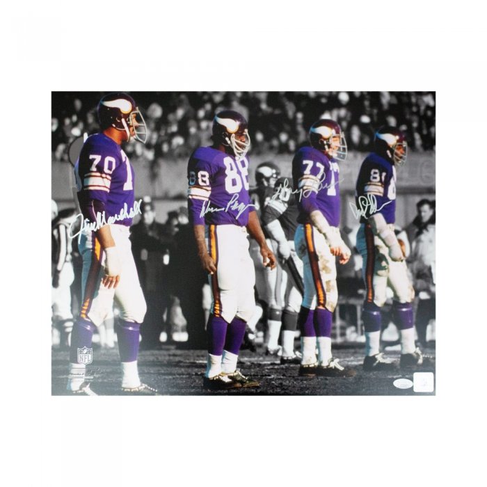 Purple People Eaters Autograghed Vikings Jersey – Latitude Sports Marketing