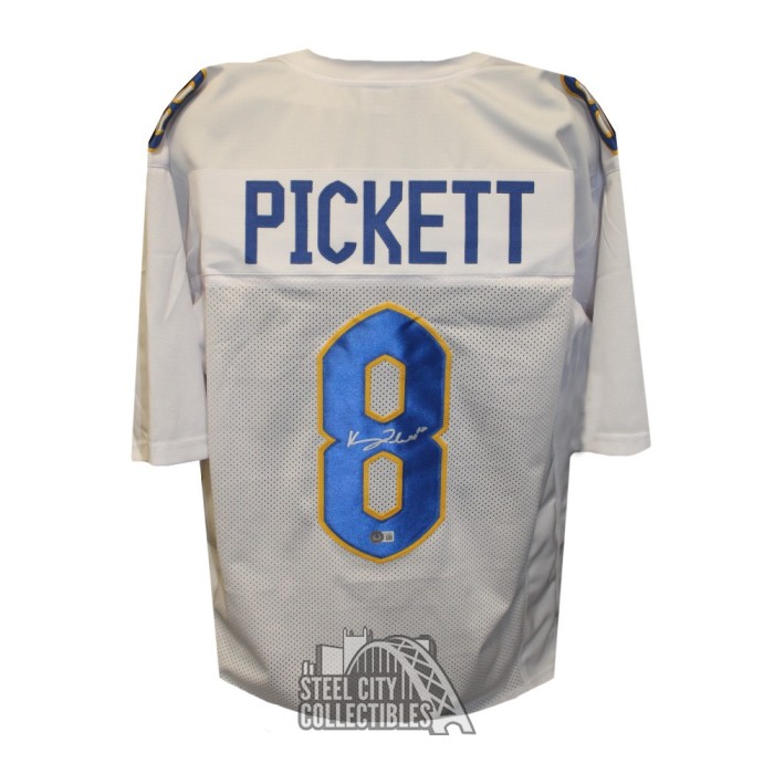 PITTSBURGH PANTHERS KENNY PICKETT AUTOGRAPHED BLUE JERSEY BECKETT BAS –  Super Sports Center