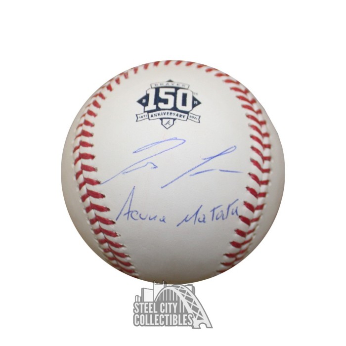 Autographed/Signed Ronald Acuna Jr. Atlanta White Baseball Jersey JSA COA  at 's Sports Collectibles Store