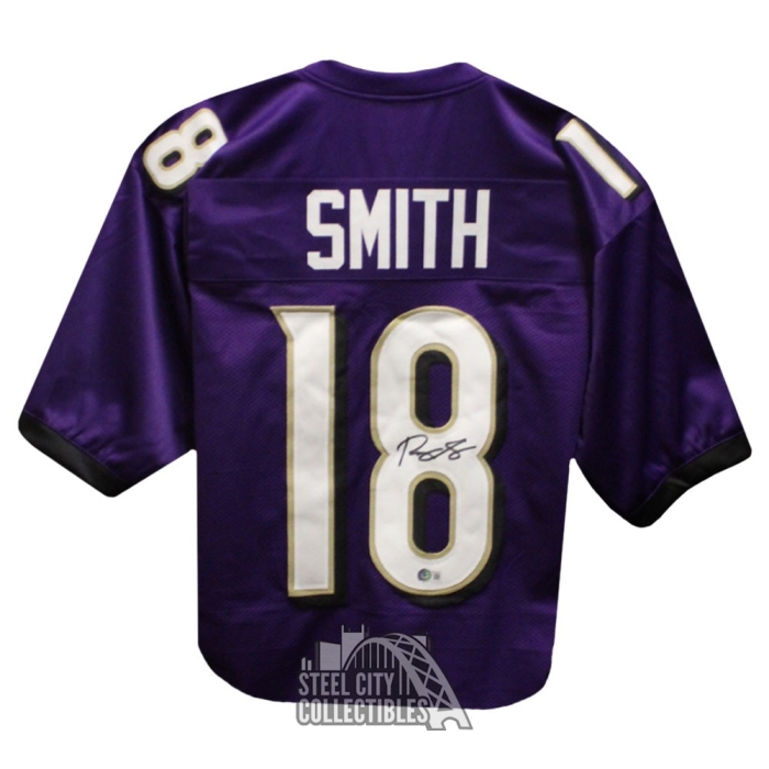 Roquan Smith Autographed Baltimore Custom Purple Football Jersey - BAS