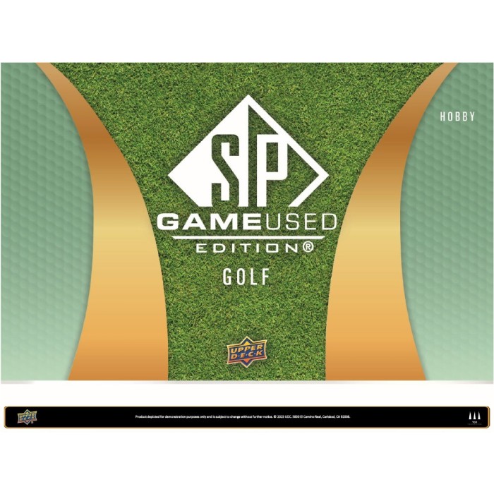 2024 Upper Deck SP Game Used Golf Hobby Box Steel City Collectibles