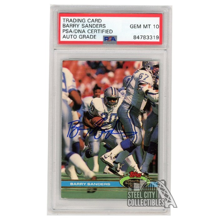 Barry Sanders  PSA AutographFacts℠