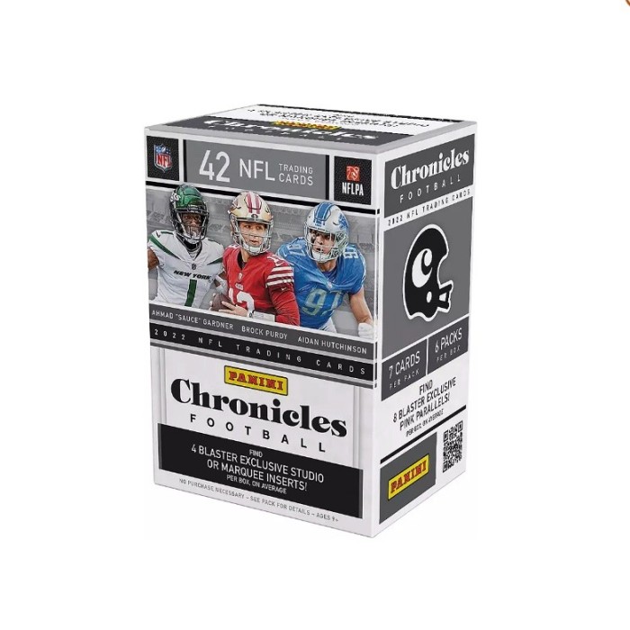 2021 offers Panini Chronicles Football Blaster Box- Factory Sealed- 42 Cards Pink