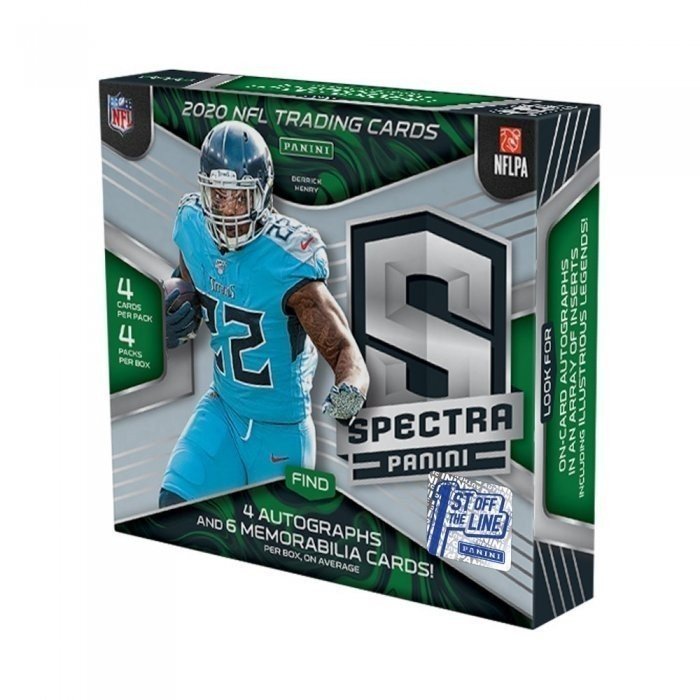 2020 Panini Spectra Football Hobby Box 1st Off The Line Random Pack