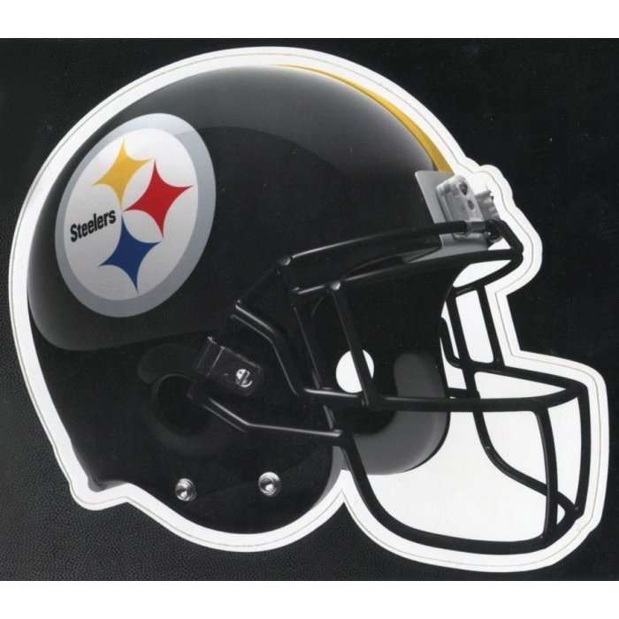 Pittsburgh Steelers NFL Sportz Splatz Football Cracked Window Decal