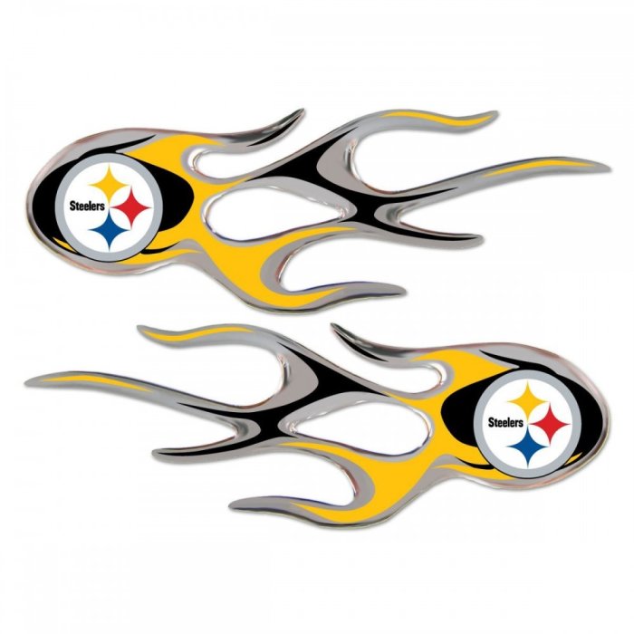 Pittsburgh Steelers Micro Flame Decals | Steel City Collectibles