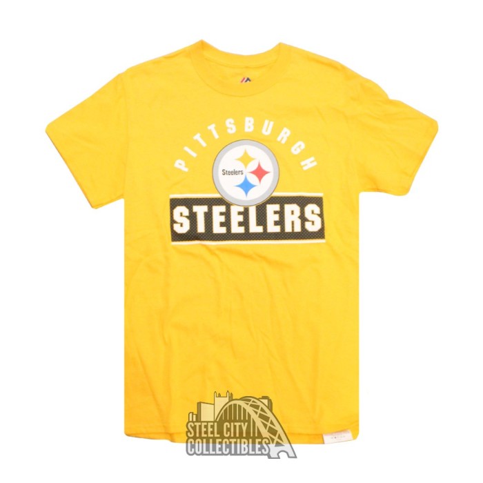 Pittsburgh Steelers Gold Majestic Shirt | Steel City Collectibles