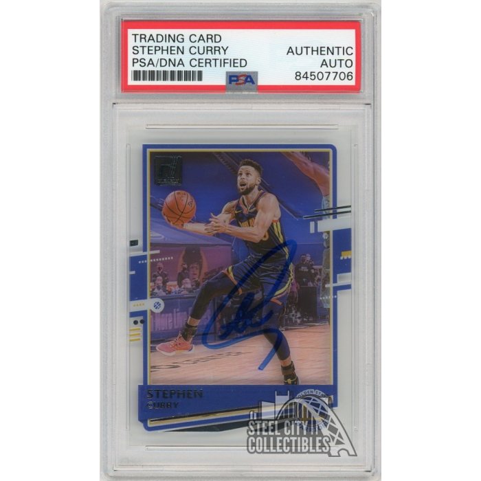 Stephen Curry 2020-21 Panini Clearly Donruss Autograph #19 - PSA/DNA ...