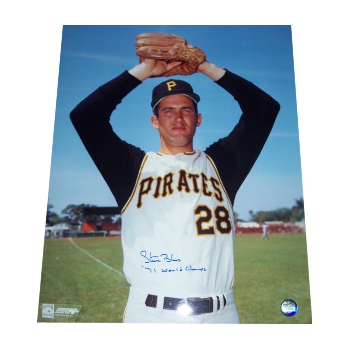Steve Blass Autographed Pittsburgh Pirates 16x20 Photo (Pitching) - SCC COA