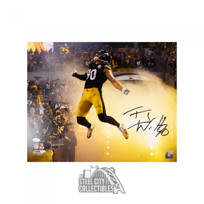 T.J. Watt Pittsburgh Steelers Signed Autographed 8 x 10 Photo Heritage  Authentication COA