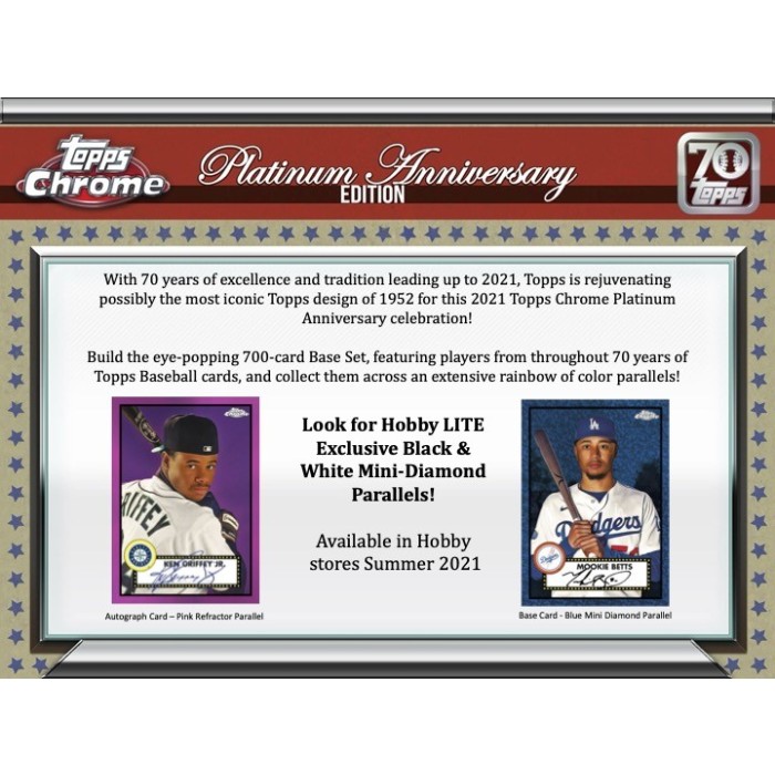 2021 Topps Chrome Platinum Anniversary Baseball LITE Box Steel City