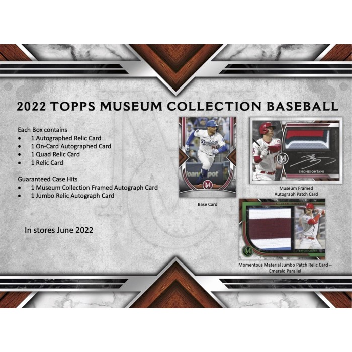 2022 Topps Museum Collection Baseball Hobby 12Box Case Steel City