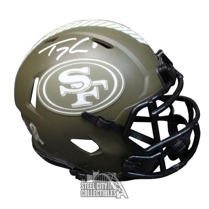 Trey Lance Autographed San Francisco 49ers Flash Authentic Full-Size  Football Helmet - BAS (White Ink)